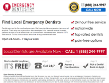 Tablet Screenshot of emergency-dentistry.org